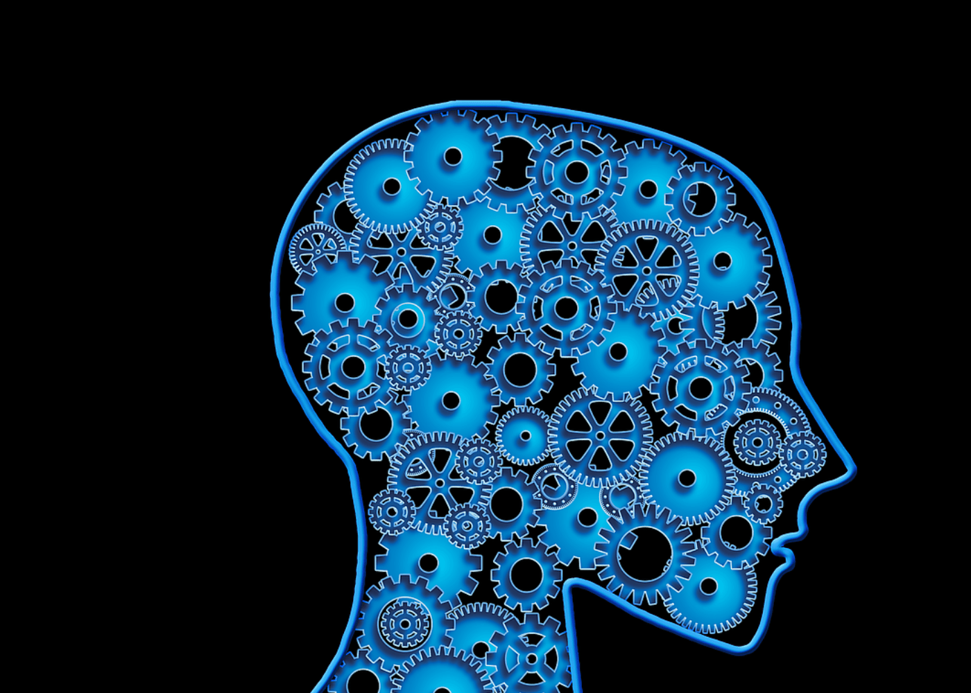 Head with wheels turning